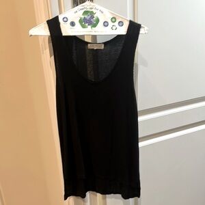 Joah Brown Black Ribbed Tank Size S/M